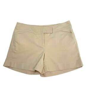 Ann Taylor Signature Beige Tan Short Shorts Sz 4 Preppy College Classic EUC